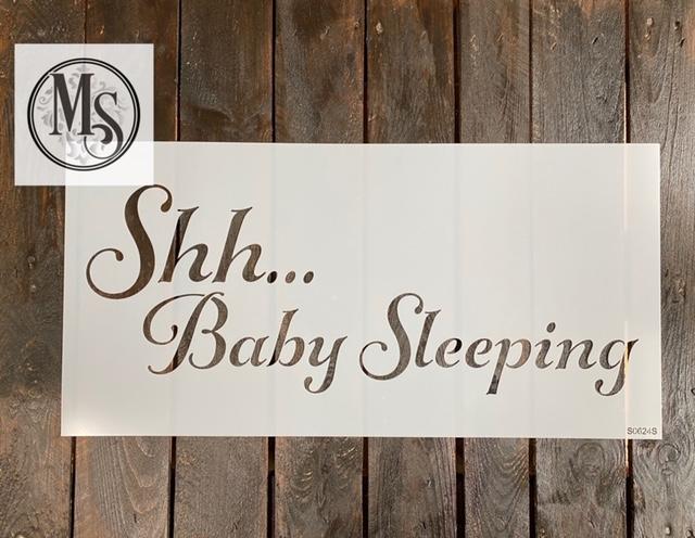 S0624 Shh ... Baby Sleeping - 2 sizes available