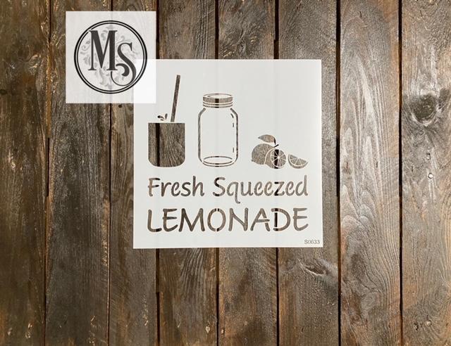 S0633 Freshly Squeezed Lemonade with Mason Jar