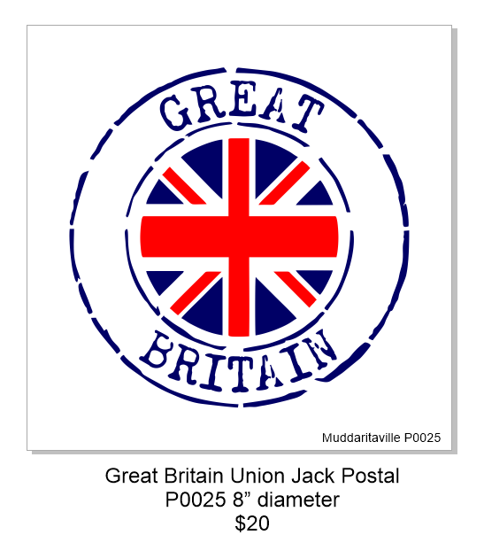 P0025 Union Jack Postal mark