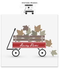 Vintage Wagon stencil by Funky Junk's Old Sign Stencils. This charming wagon stencil kit gives you the ability to build the wagon you desire, including a fencing support, whitewall tires, and a name for good measure! Fill the wagon up with seasonal items and change the name to seasonal sayings!