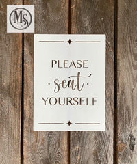 S0722 - Bathroom Mini Signs -12 different messages