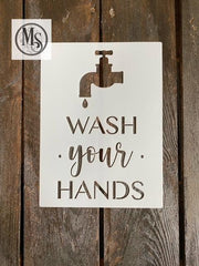 S0722 - Bathroom Mini Signs -12 different messages