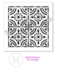 M0122 Tile Design 1 - 2 size options