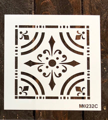 M0232 6" tile stencils