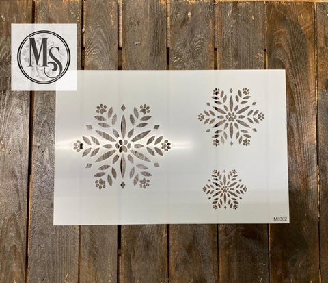 M0302 Snowflake with pawprint