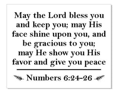 S0877 May the Lord Bless You - 2 size options