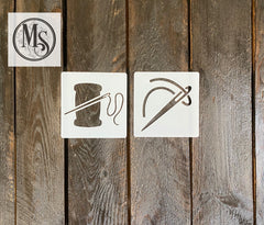 S0618 Coaster Stencil Sets - 2 stencils per set