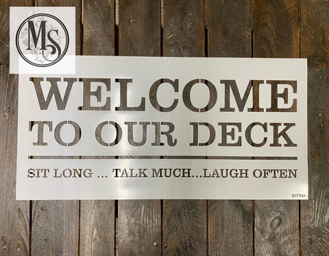 S0733 Welcome to our Deck (or Patio)