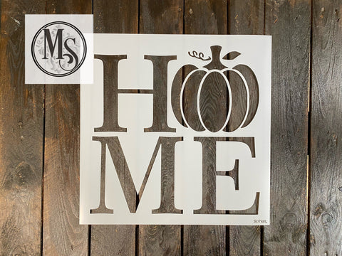 S0748 - Home with pumpkin - available in 2 sizes